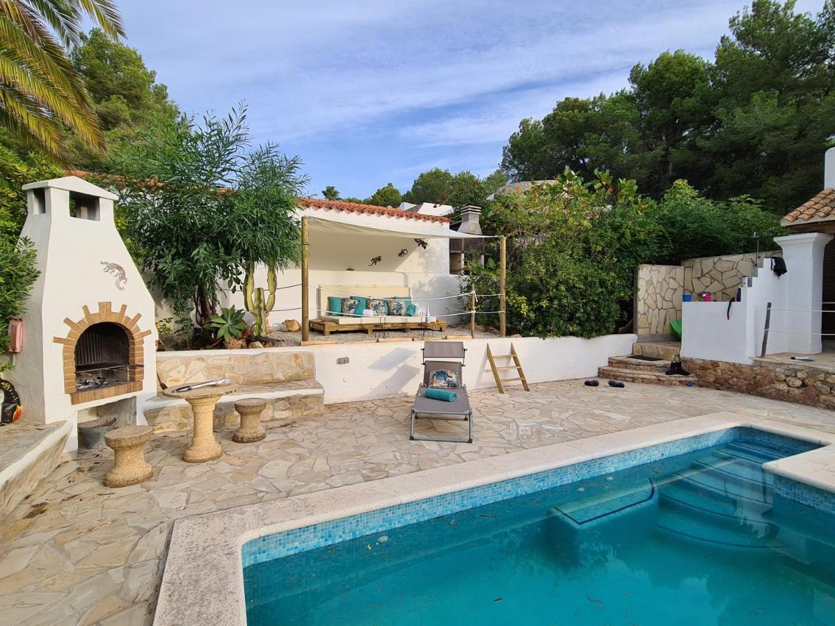 Private Villa Mit Eigenem Pool Unter Palmen Cala Llena Zewnętrze zdjęcie