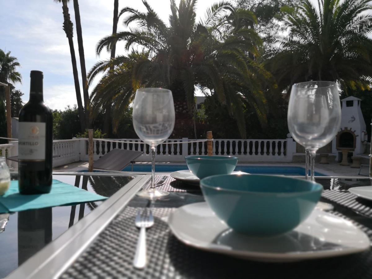 Private Villa Mit Eigenem Pool Unter Palmen Cala Llena Zewnętrze zdjęcie